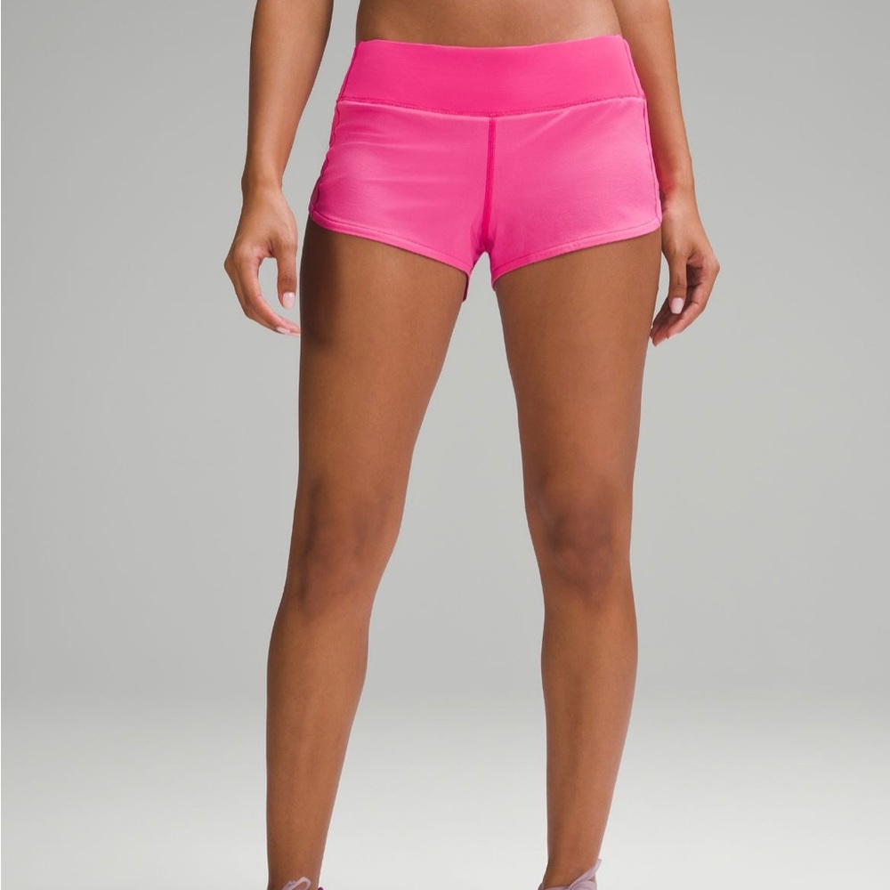 Sonic Pink Lululemon Speed Up 2.5” Shorts